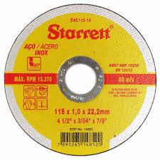 DISCO CORTE INOX 4.1/2X3/64X7/8 STARRETT(E) -