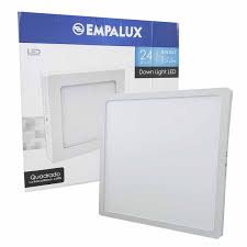 PAINEL LED SOBR QUAD 24W BIV 6000K EMPALUX #ID(E) -