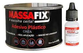 MASSA PLAST 0,4KG CZA C/CATALIS MASSAFIX
